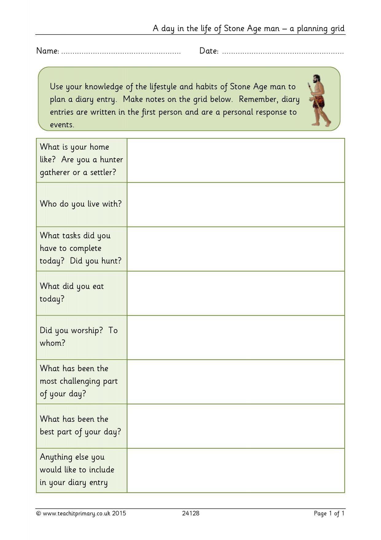 Diary Entry Template from www.teachitprimary.co.uk